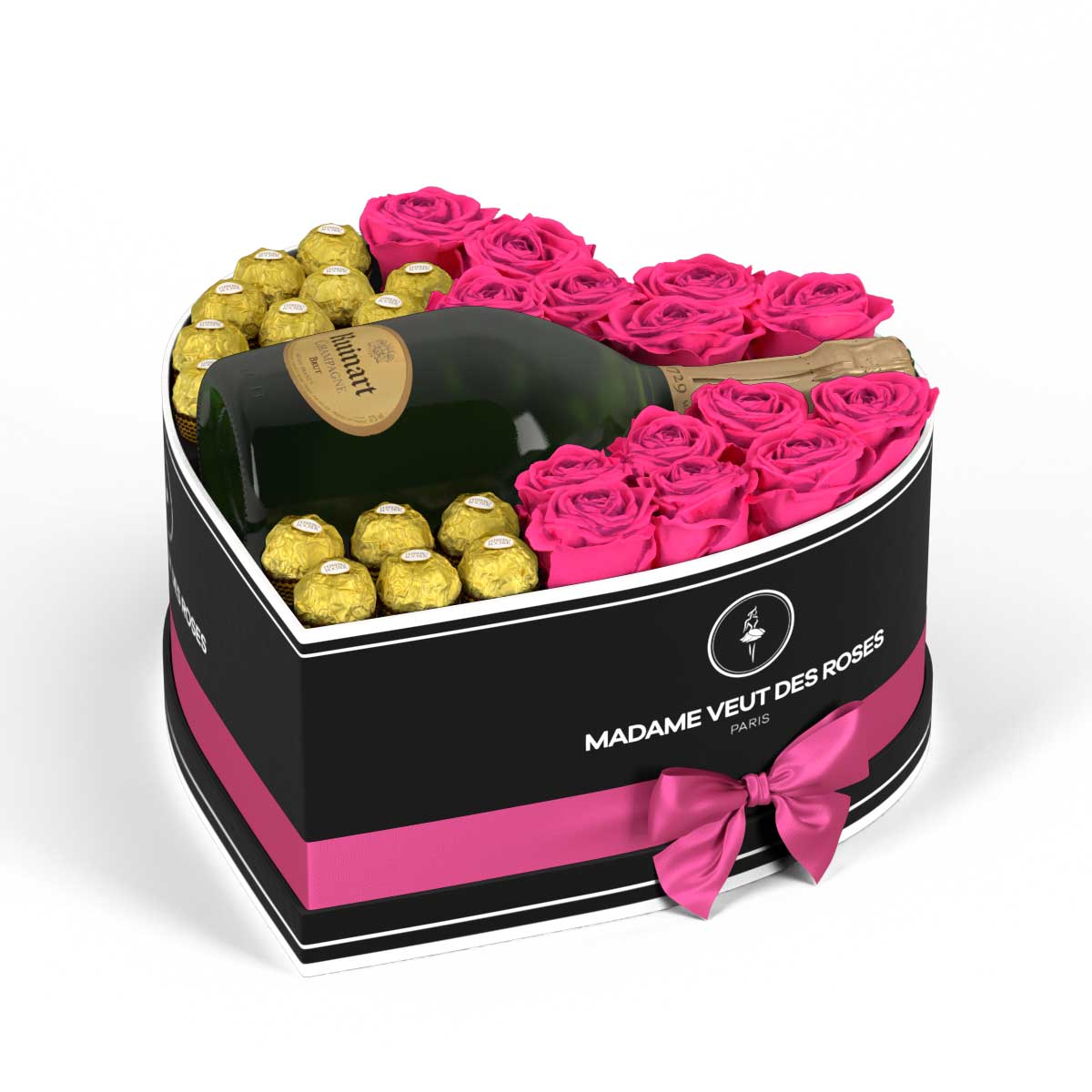 Cœur Grand - Roses éternelles - Madame Veut Des Roses