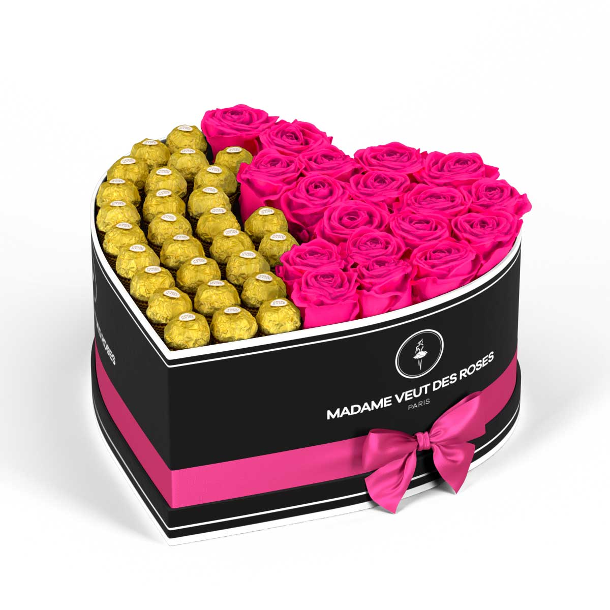 Cœur Grand - Roses éternelles - Madame Veut Des Roses