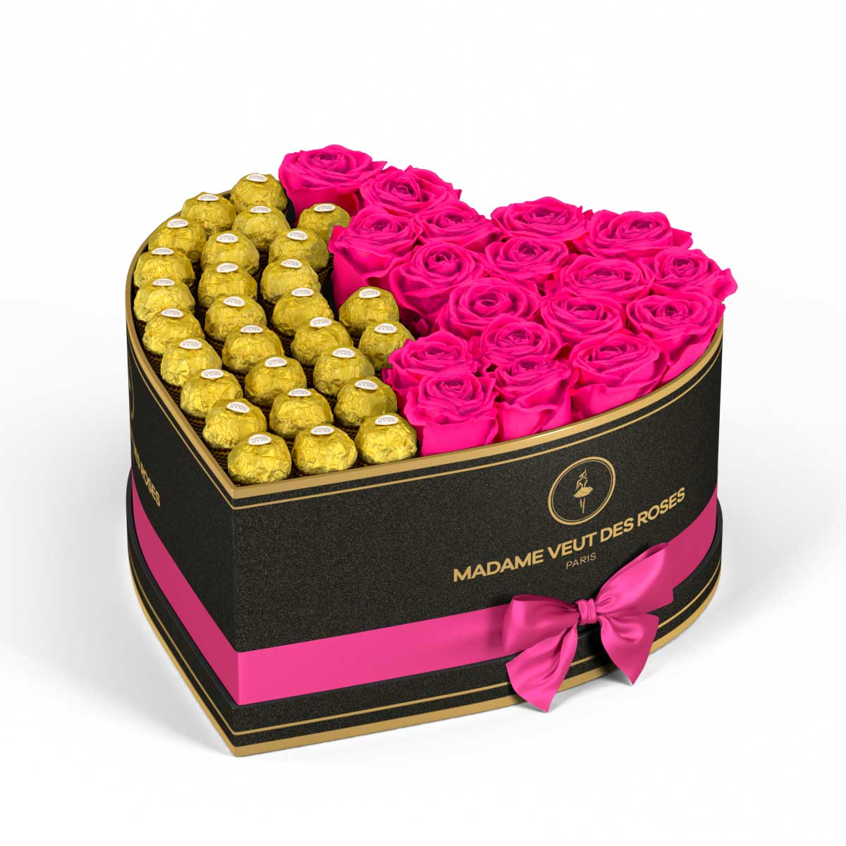Cœur Grand - Roses éternelles - Madame Veut Des Roses