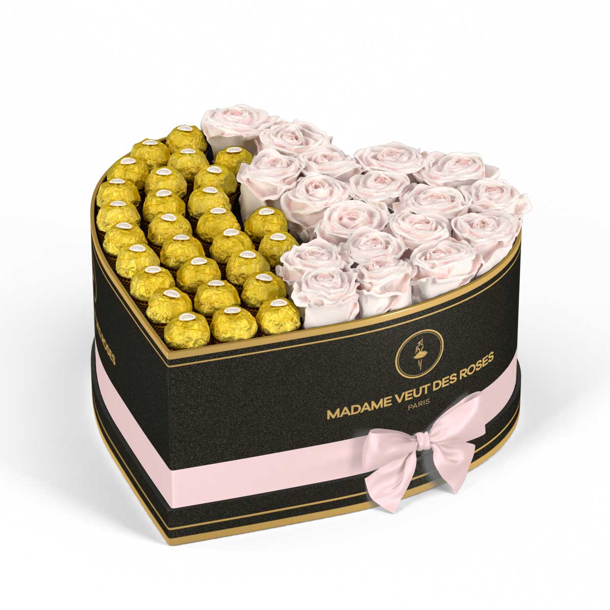 Cœur Grand - Roses éternelles - Madame Veut Des Roses