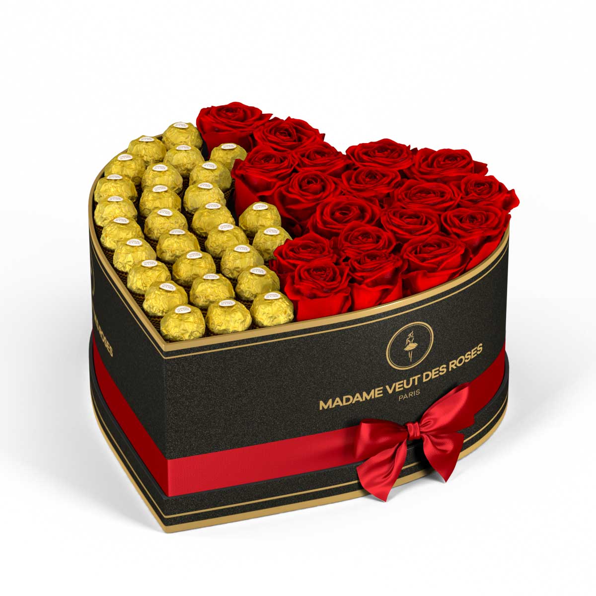 Cœur Grand - Roses éternelles - Madame Veut Des Roses