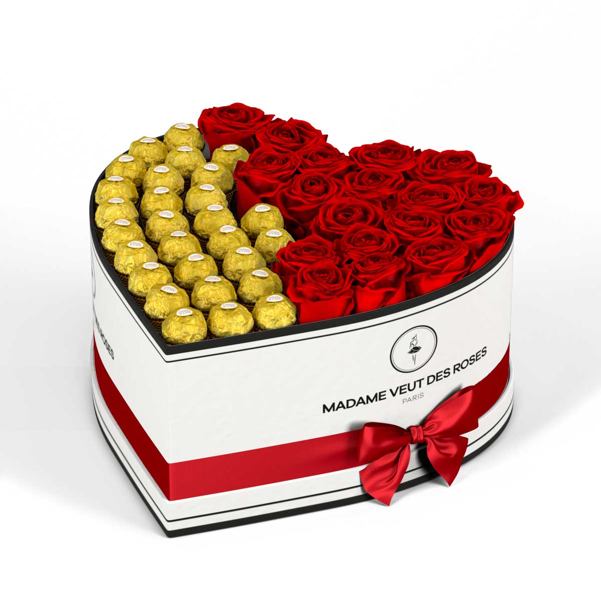 Cœur Grand - Roses éternelles - Madame Veut Des Roses