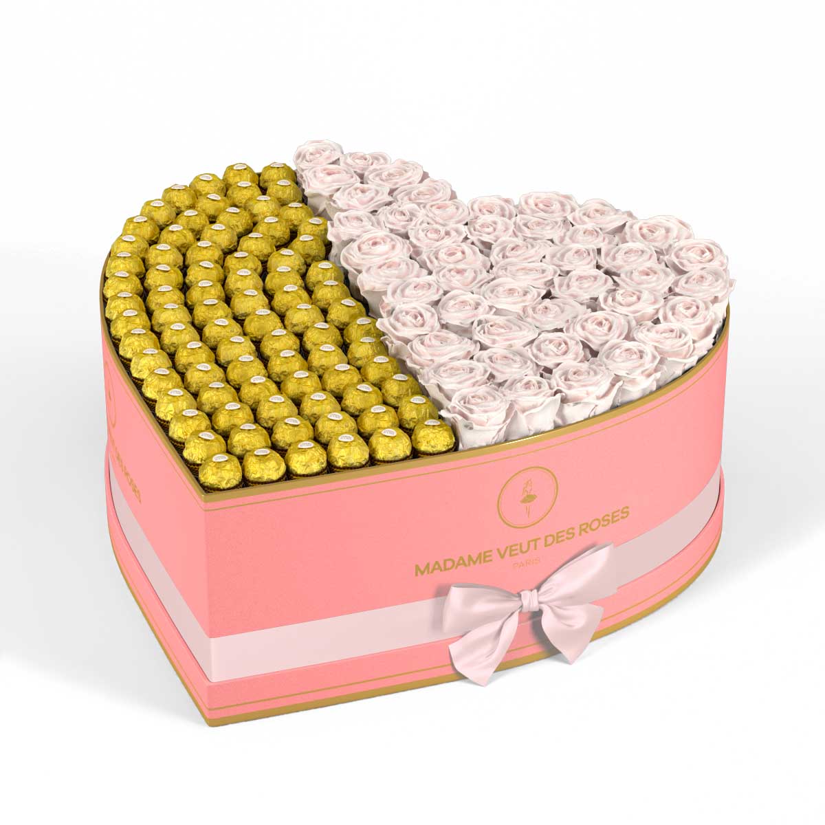 Cœur Grand - Roses éternelles - Madame Veut Des Roses