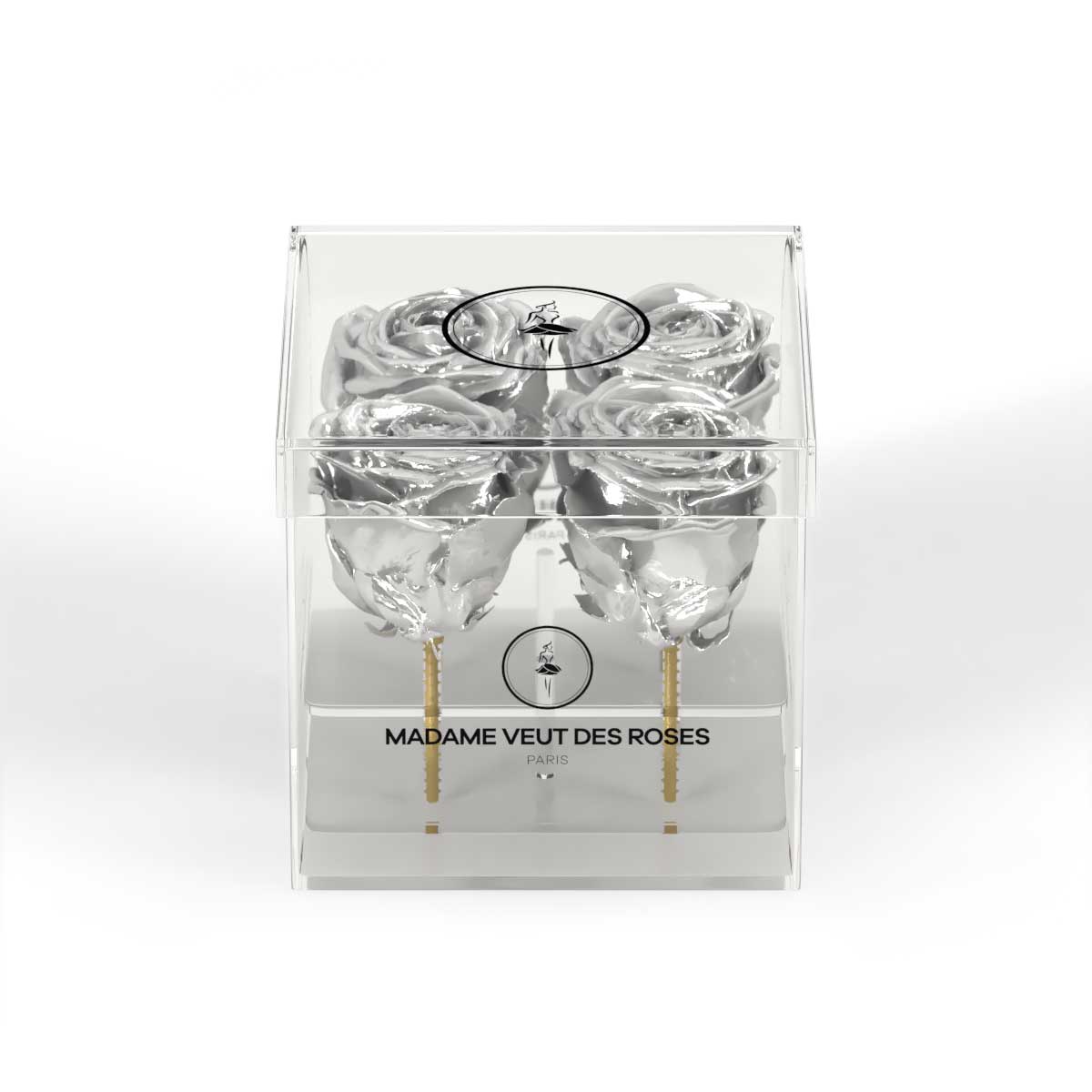 CRISTAL Carré Mini - Roses éternelles - Madame Veut Des Roses
