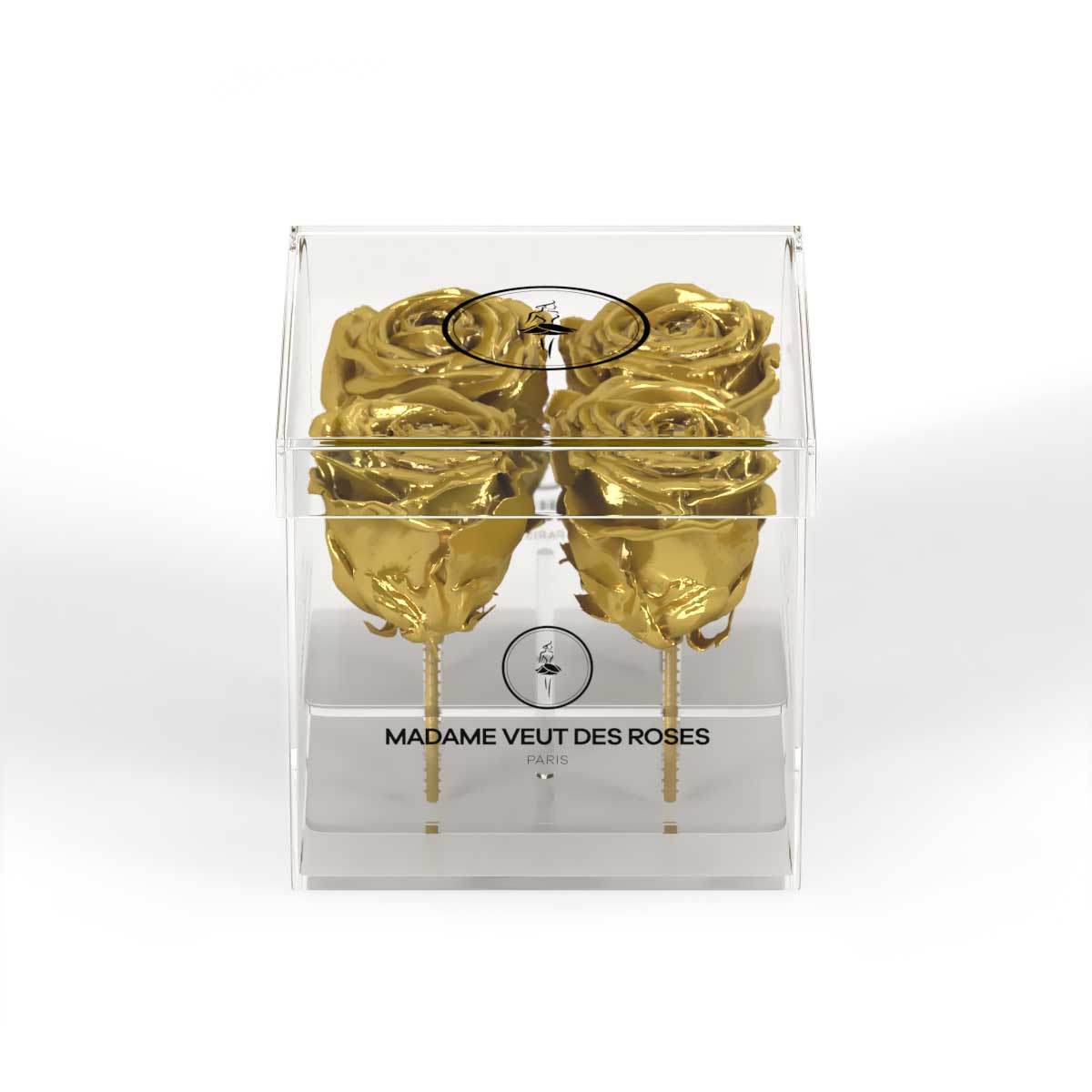 CRISTAL Carré Mini - Roses éternelles - Madame Veut Des Roses