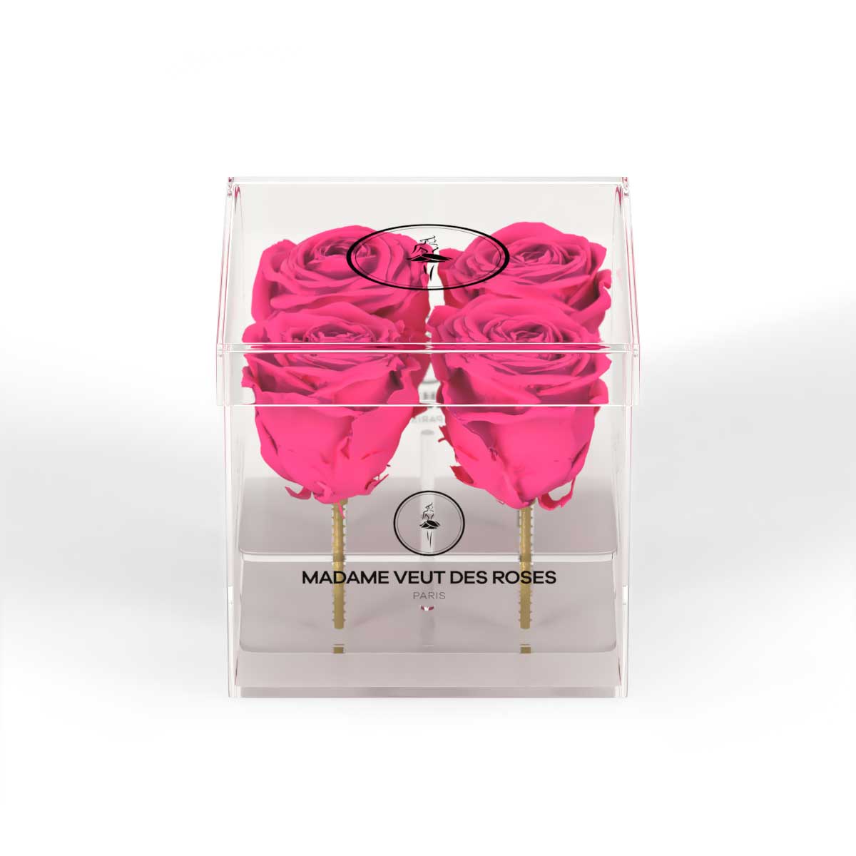 CRISTAL Carré Mini - Roses éternelles - Madame Veut Des Roses