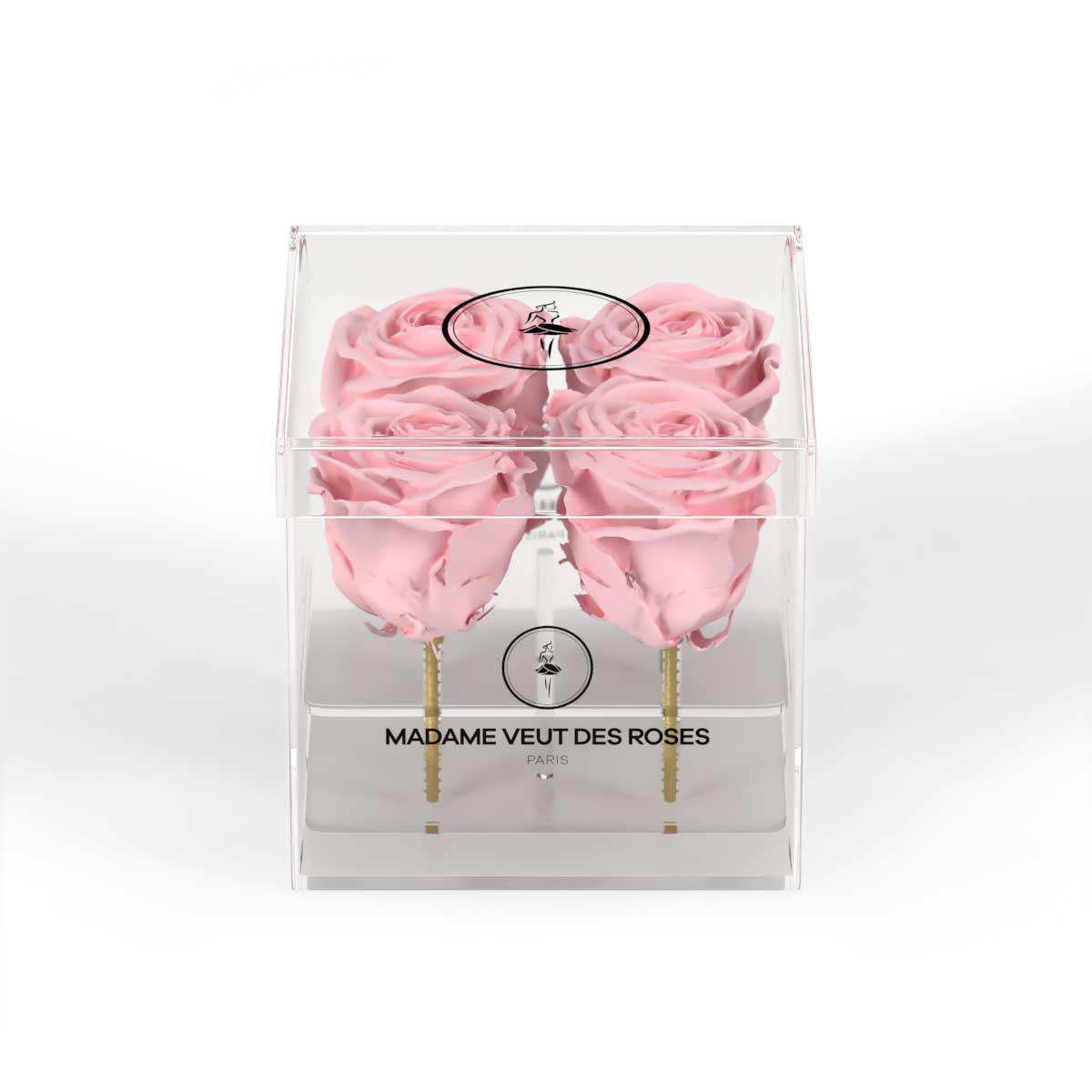 CRISTAL Carré Mini - Roses éternelles - Madame Veut Des Roses