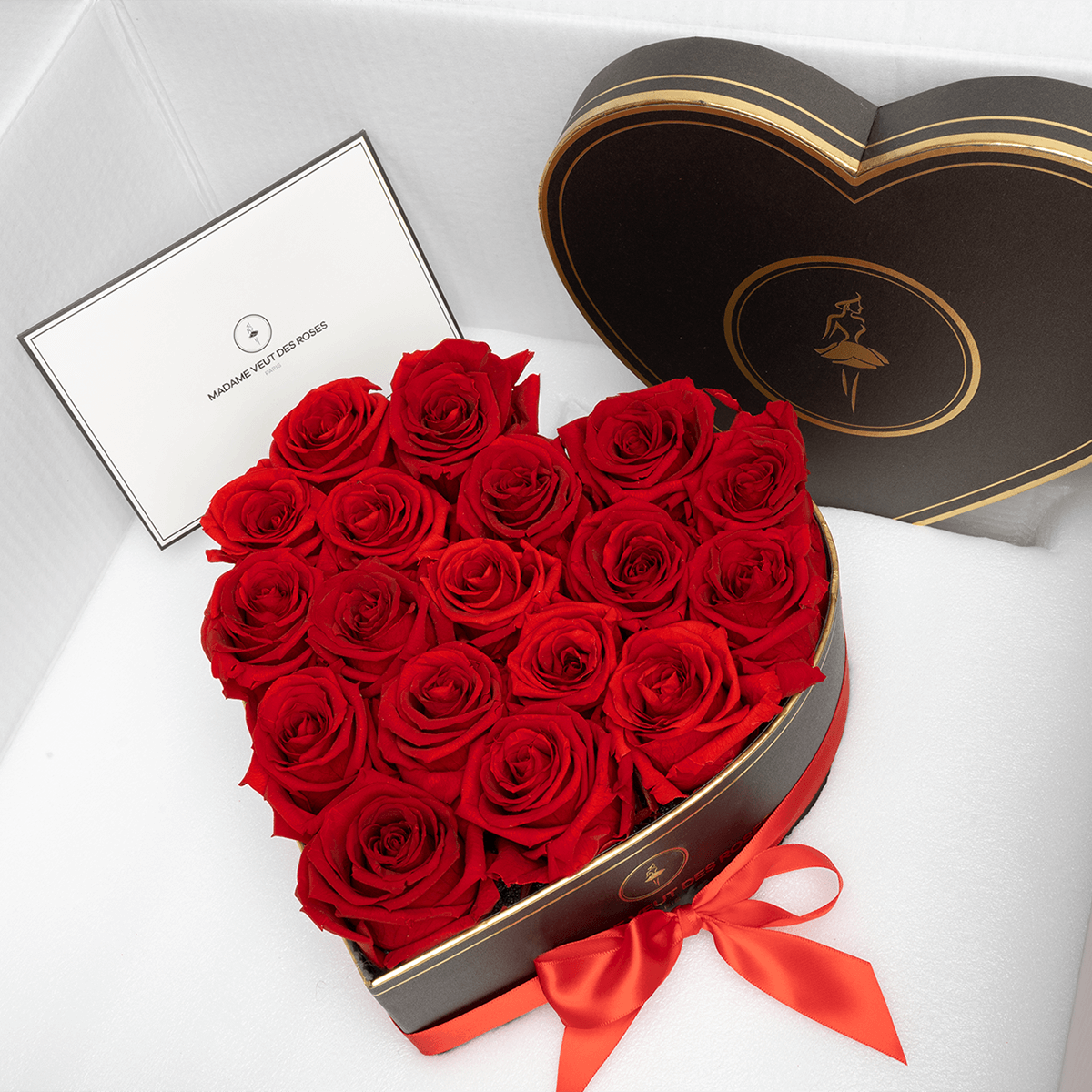 Cœur Medium - Roses éternelles - Madame Veut Des Roses