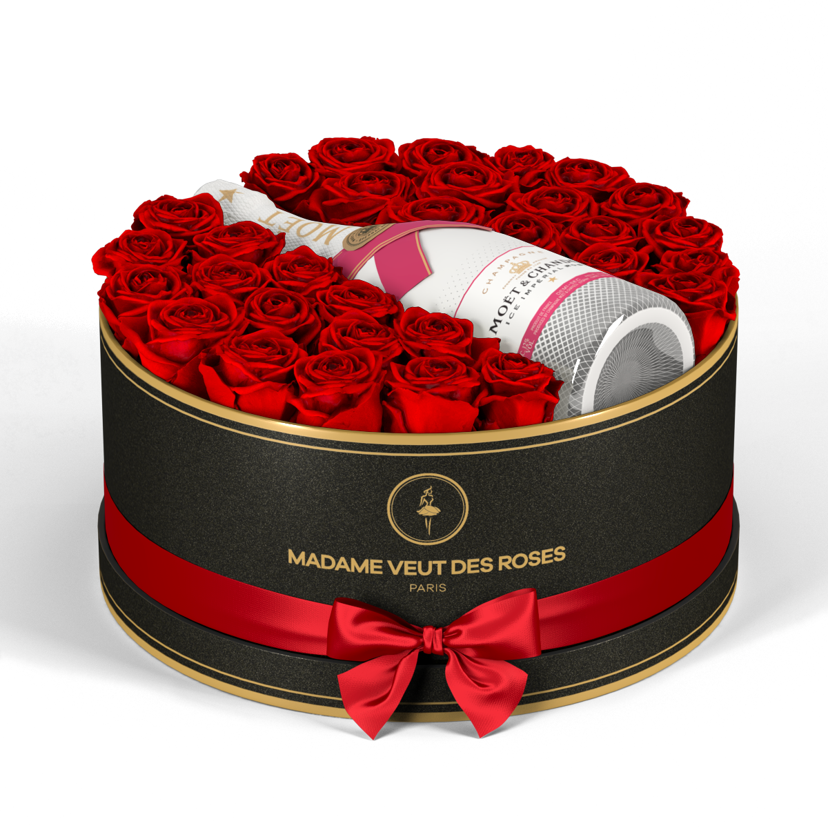 INFINITY Rond Grand - Roses éternelles - Madame Veut Des Roses