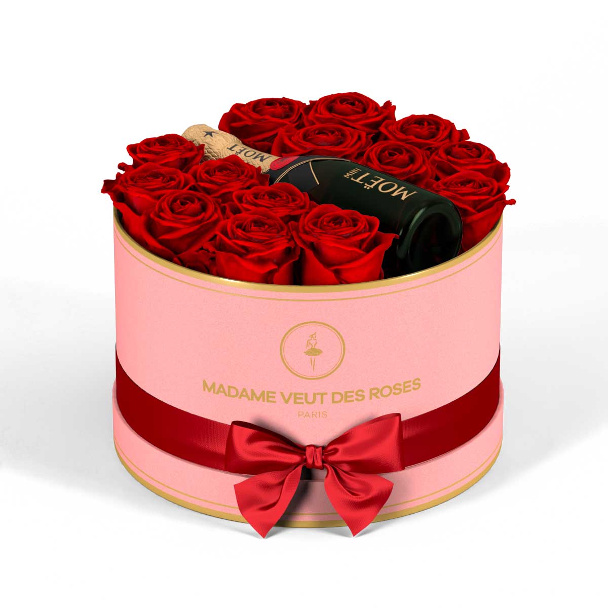 Rond Medium - Roses éternelles - Madame Veut Des Roses