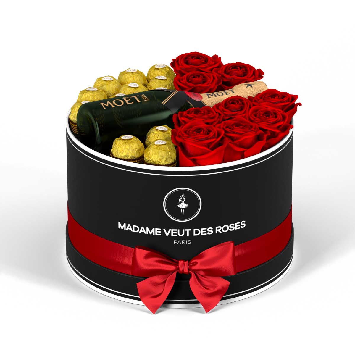 Rond Medium - Roses éternelles - Madame Veut Des Roses