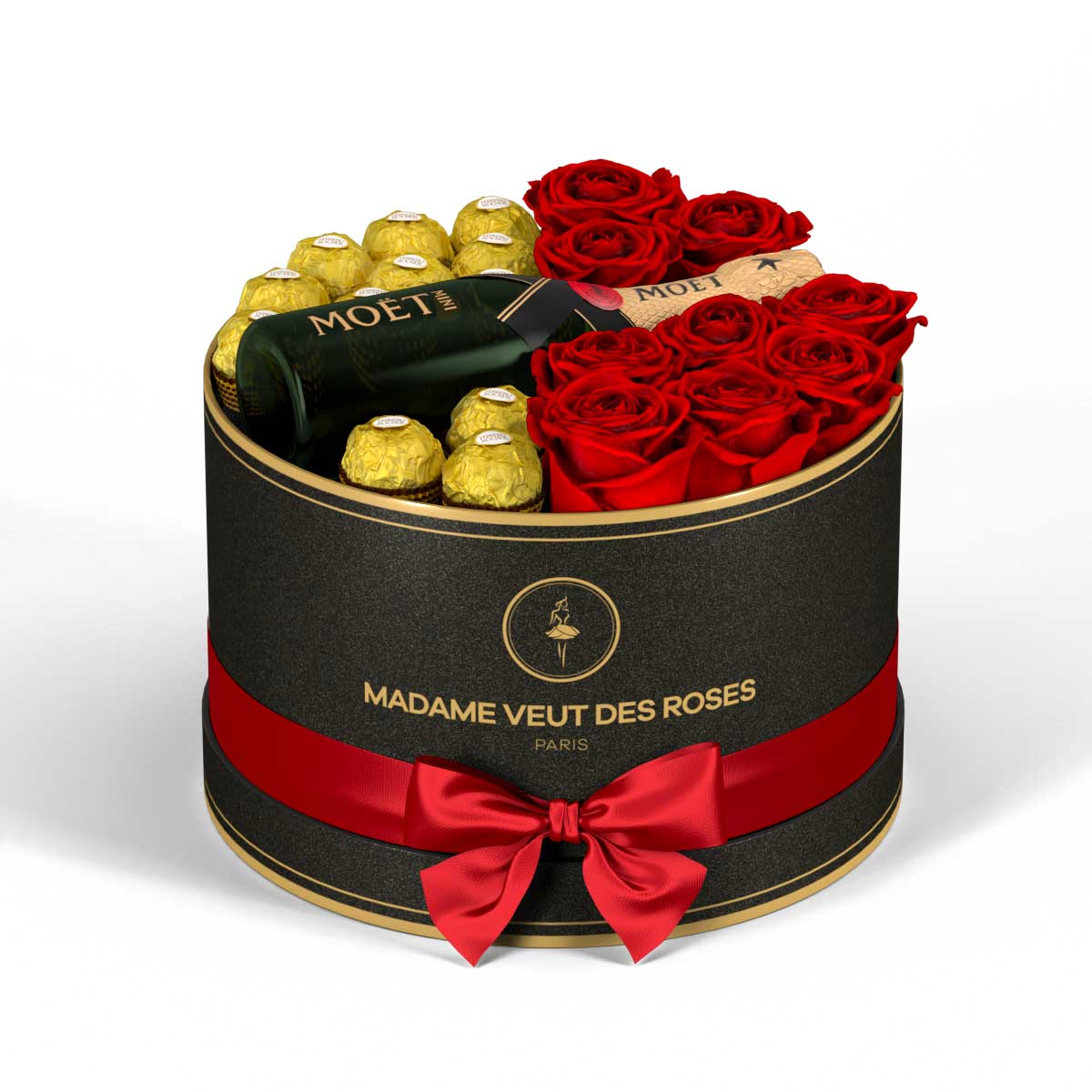 Rond Medium - Roses éternelles - Madame Veut Des Roses