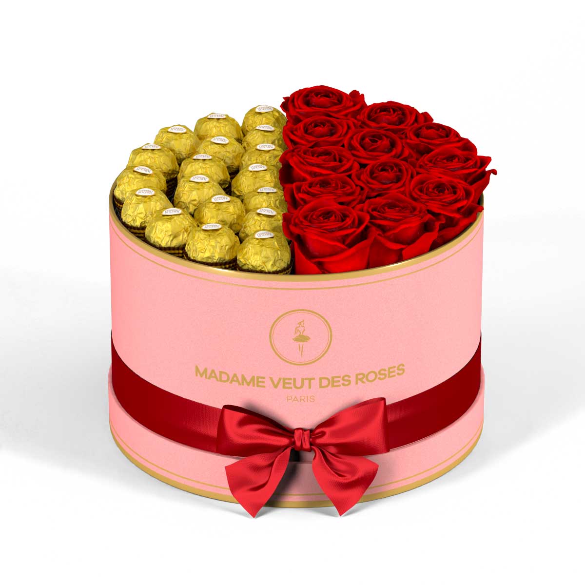 Rond Medium - Roses éternelles - Madame Veut Des Roses