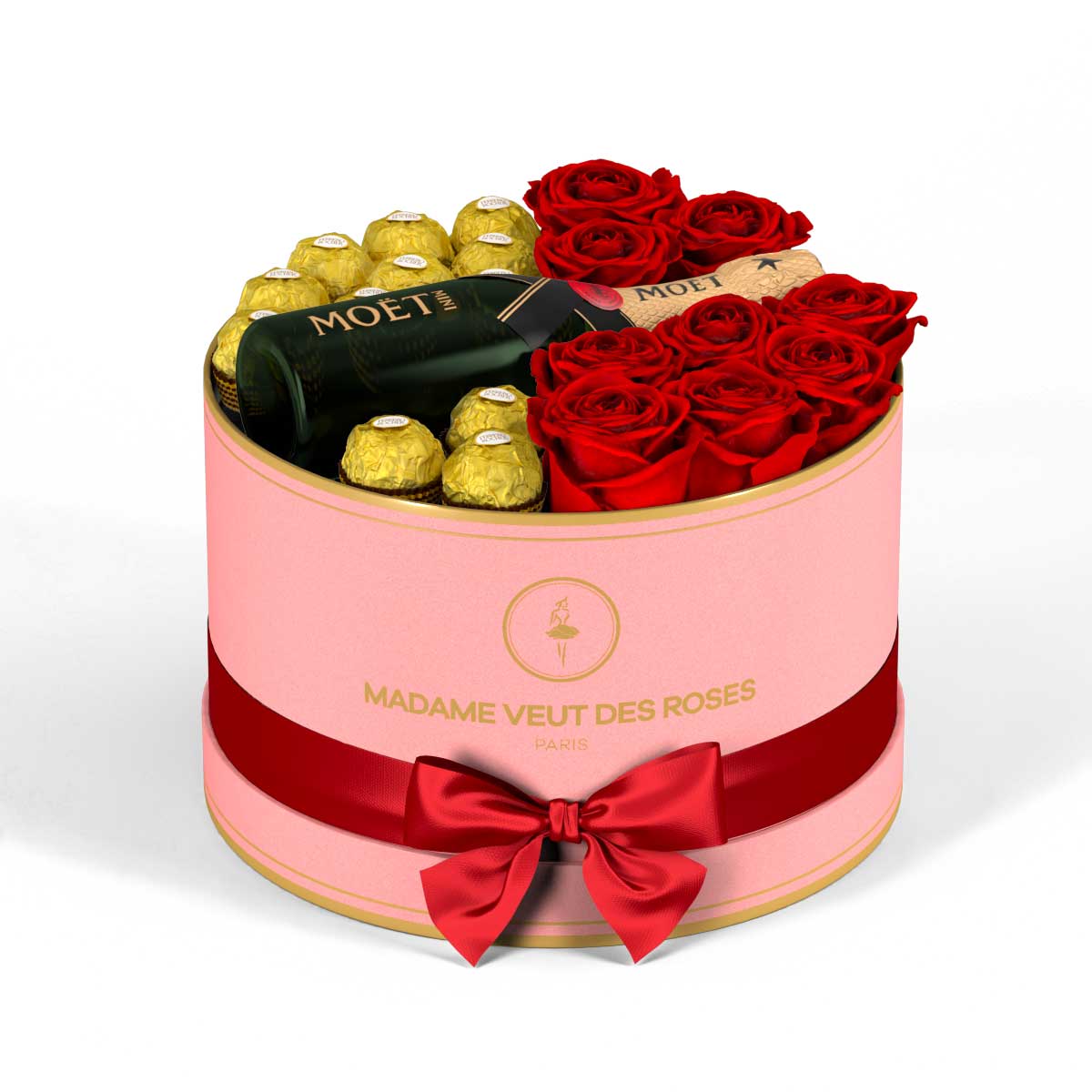 Rond Medium - Roses éternelles - Madame Veut Des Roses