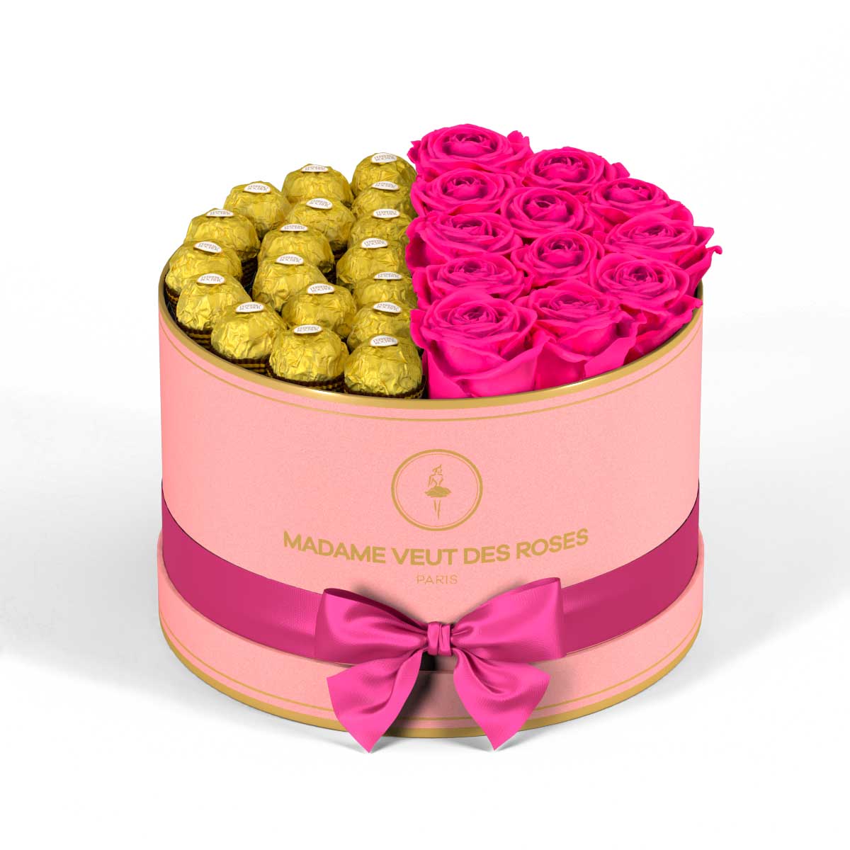 Rond Medium - Roses éternelles - Madame Veut Des Roses