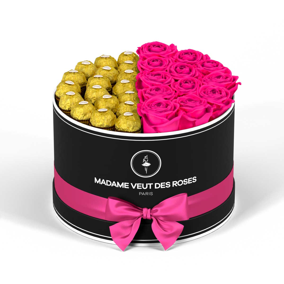Rond Medium - Roses éternelles - Madame Veut Des Roses