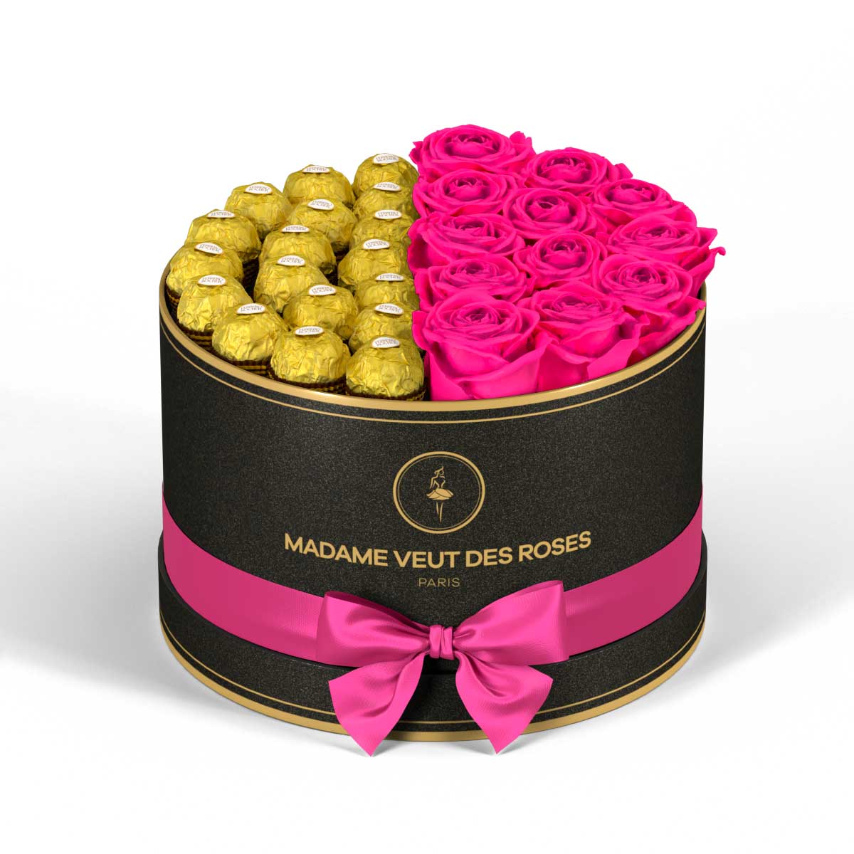 Rond Medium - Roses éternelles - Madame Veut Des Roses