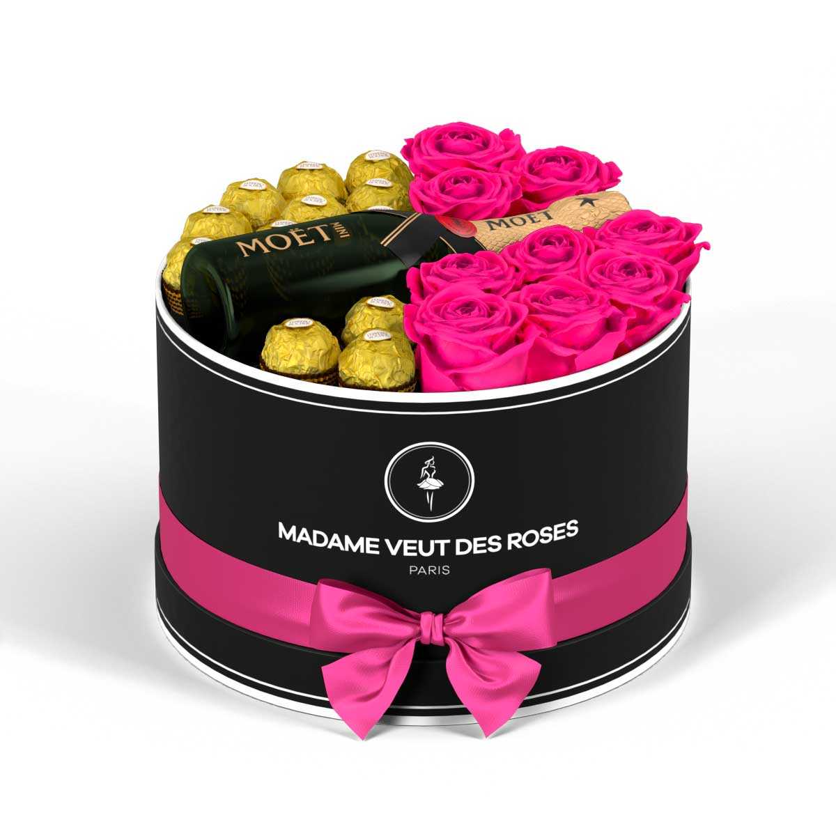 Rond Medium - Roses éternelles - Madame Veut Des Roses