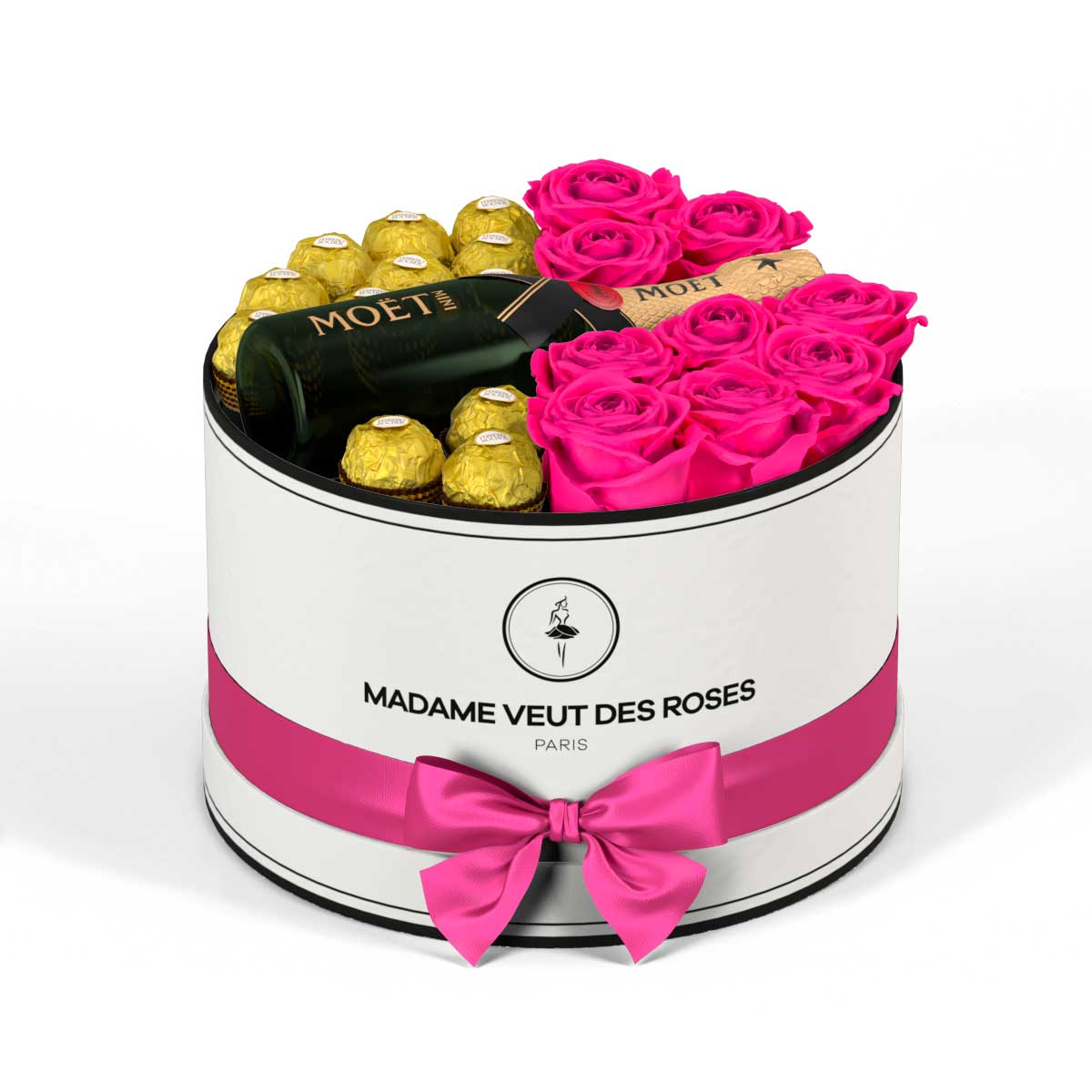 Rond Medium - Roses éternelles - Madame Veut Des Roses