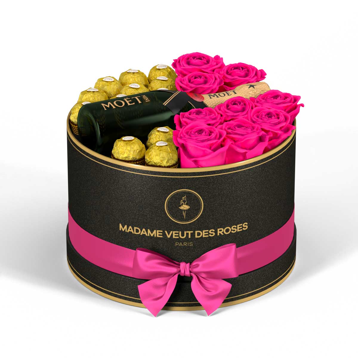 Rond Medium - Roses éternelles - Madame Veut Des Roses