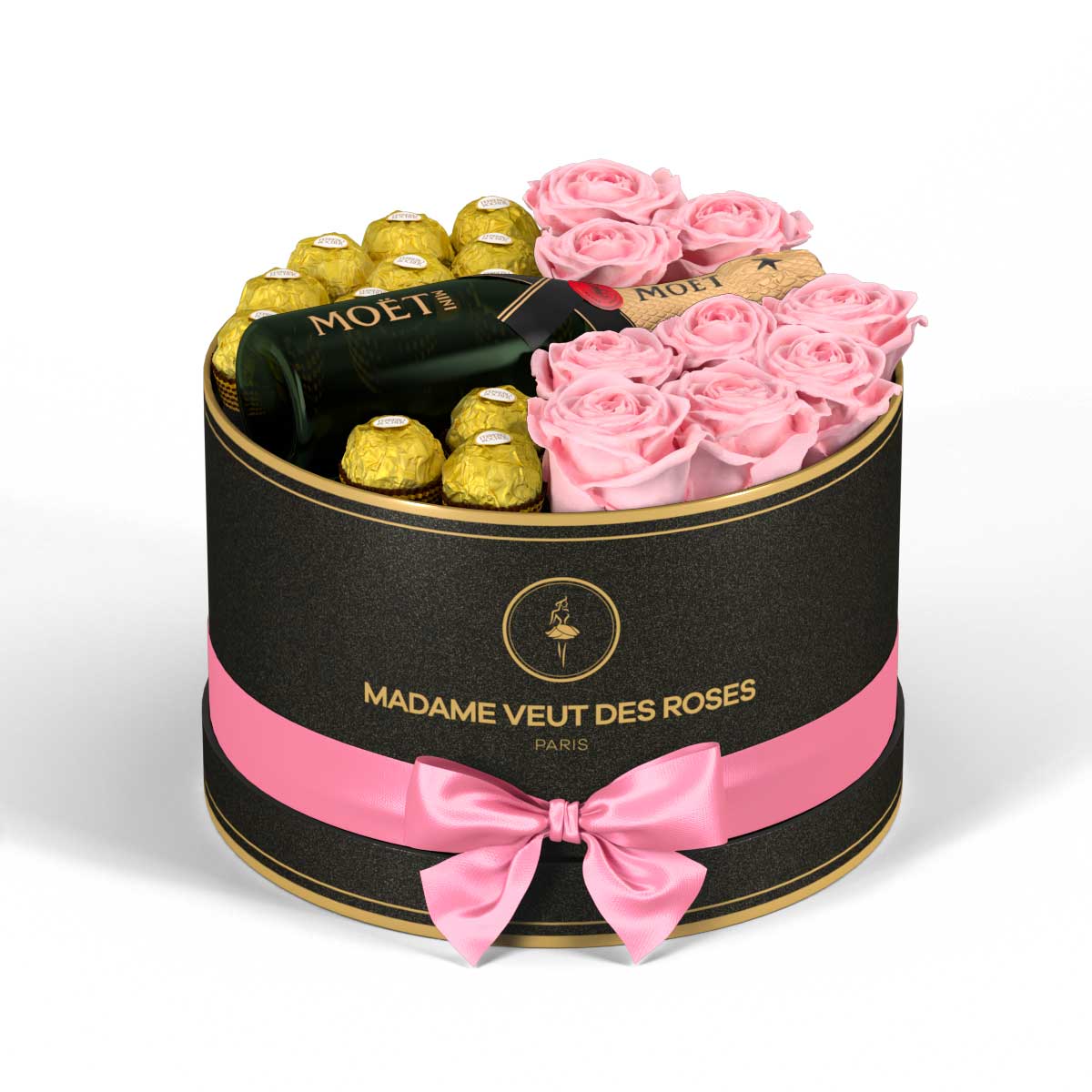 Rond Medium - Roses éternelles - Madame Veut Des Roses