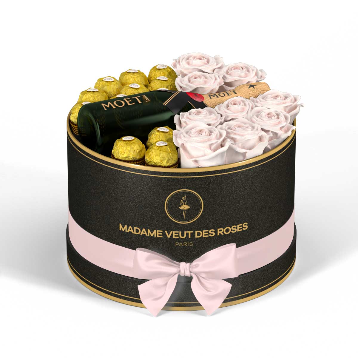 Rond Medium - Roses éternelles - Madame Veut Des Roses