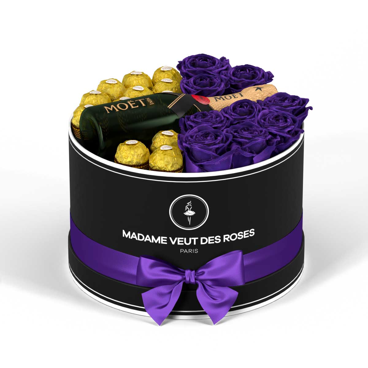 Rond Medium - Roses éternelles - Madame Veut Des Roses