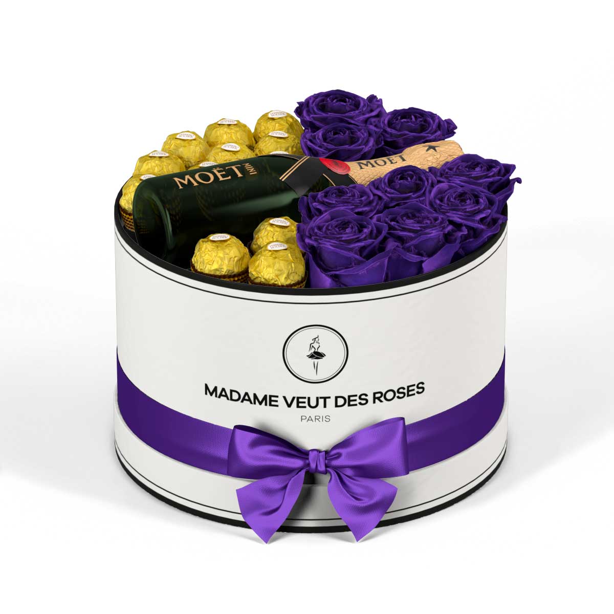 Rond Medium - Roses éternelles - Madame Veut Des Roses