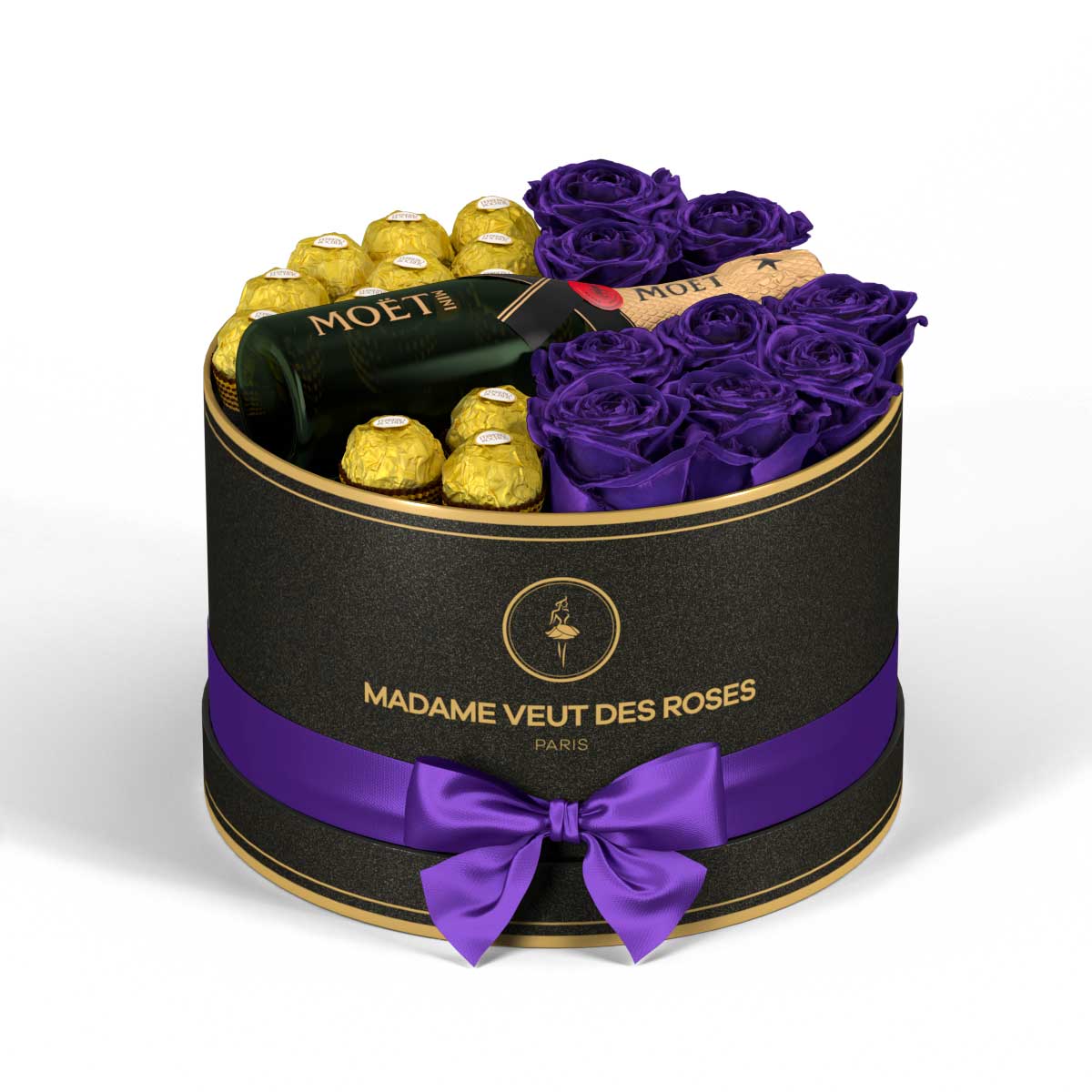 Rond Medium - Roses éternelles - Madame Veut Des Roses