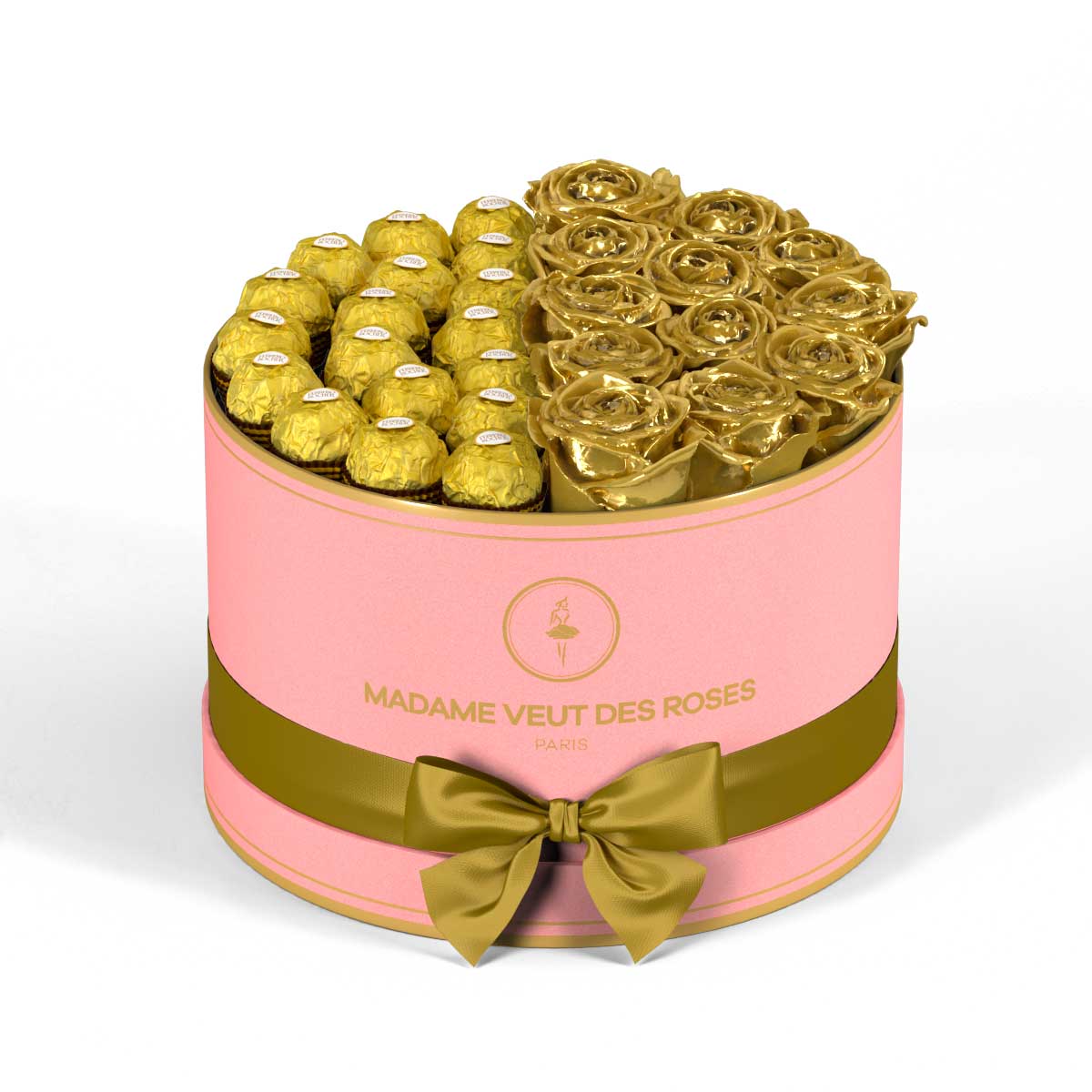 Rond Medium - Roses éternelles - Madame Veut Des Roses