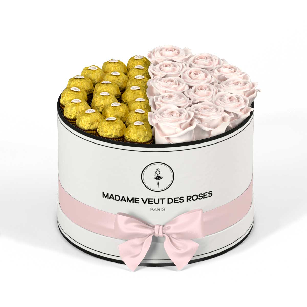 Rond Medium - Roses éternelles - Madame Veut Des Roses