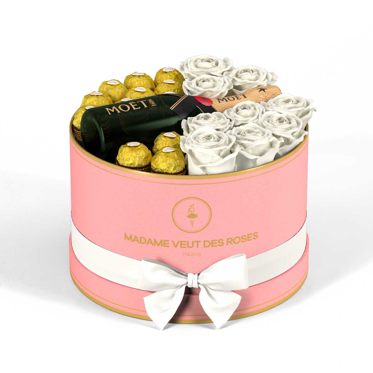 Rond Medium - Roses éternelles - Madame Veut Des Roses