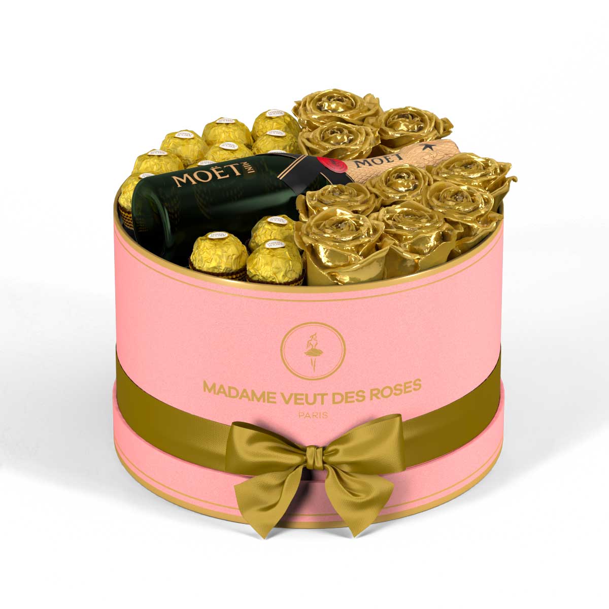 Rond Medium - Roses éternelles - Madame Veut Des Roses