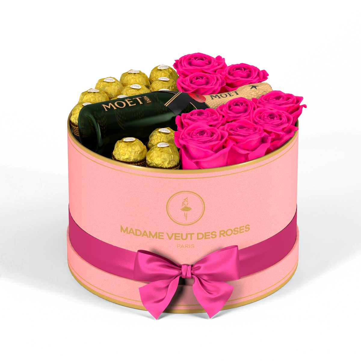 Rond Medium - Roses éternelles - Madame Veut Des Roses