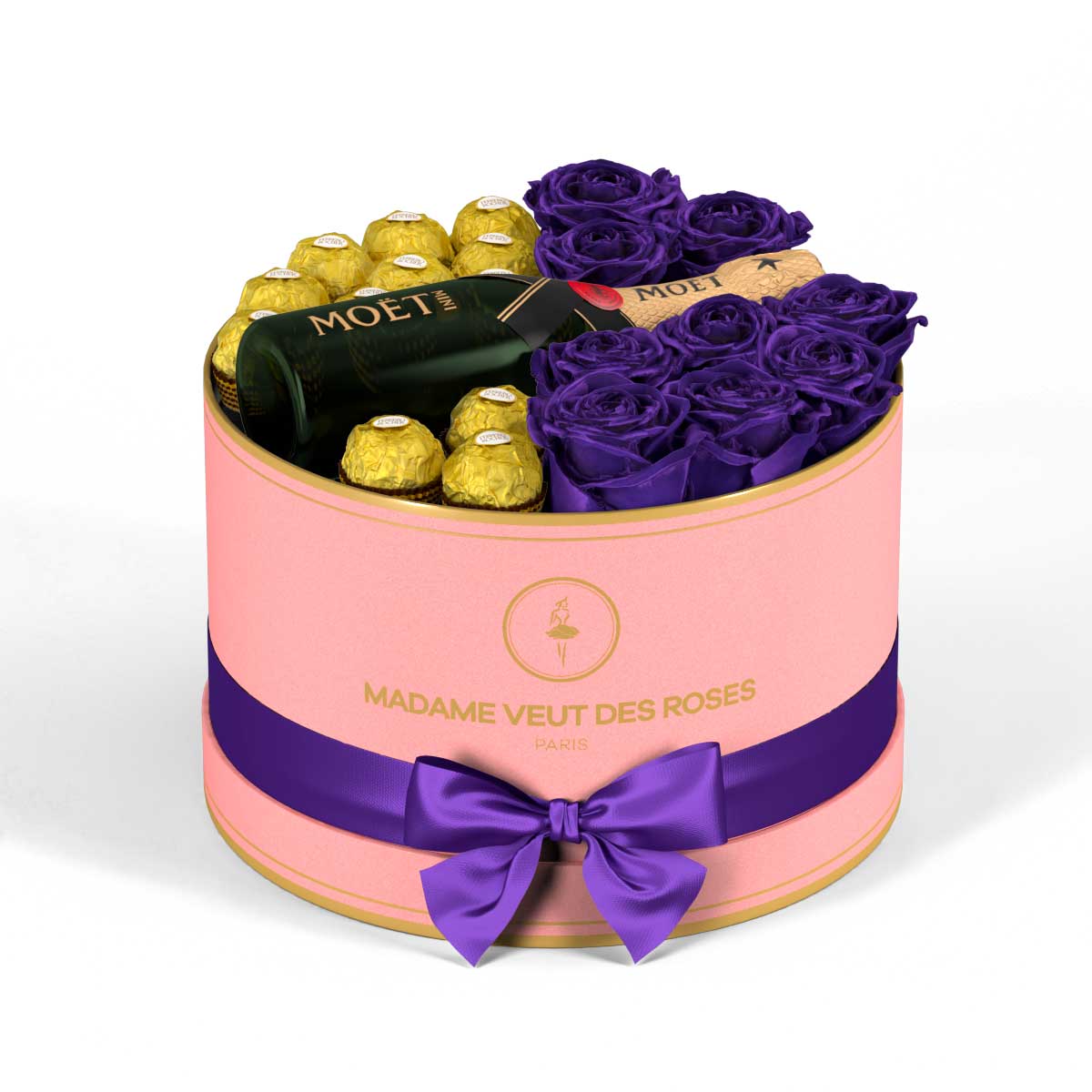 Rond Medium - Roses éternelles - Madame Veut Des Roses