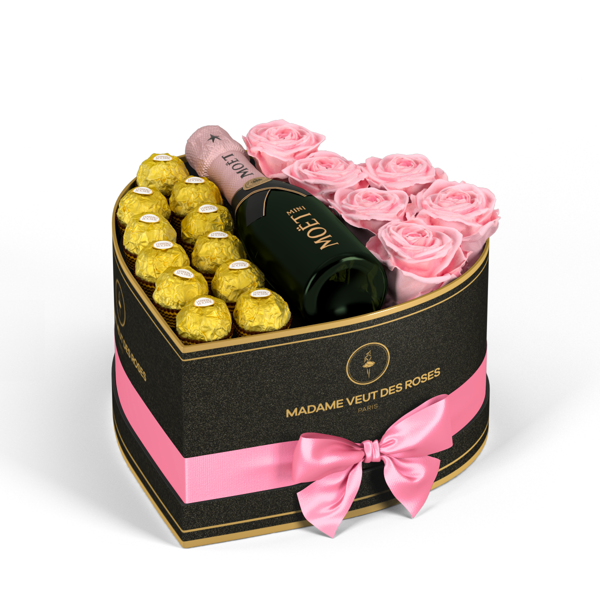 Cœur Medium - Roses éternelles - Madame Veut Des Roses