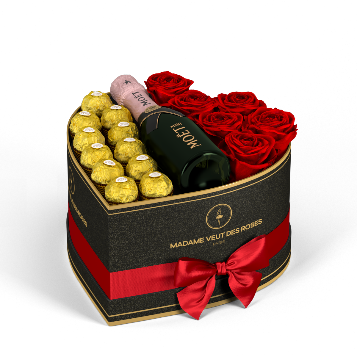 Cœur Medium - Roses éternelles - Madame Veut Des Roses