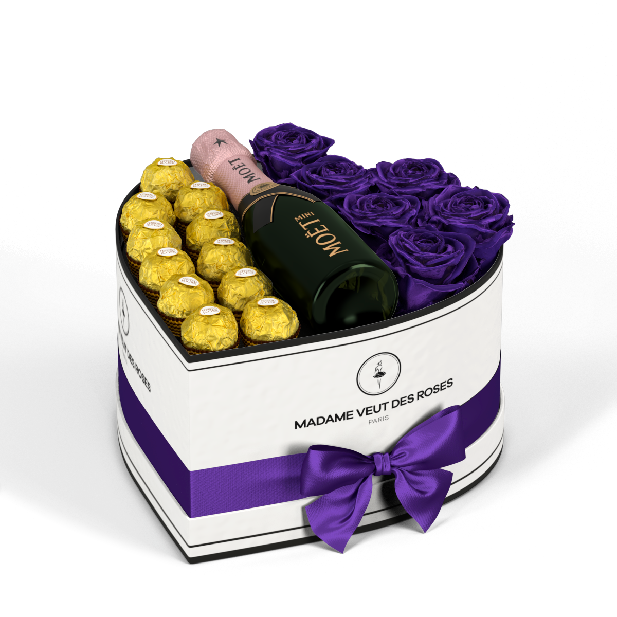 Cœur Medium - Roses éternelles - Madame Veut Des Roses