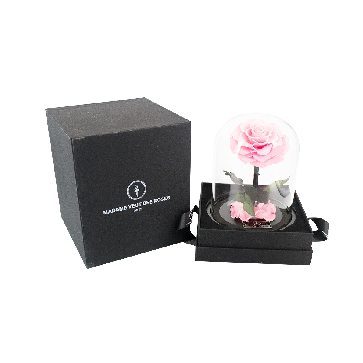 Cadeau Fete des Meres, Cadeau Maman,Rose Eternelle sous Cloche