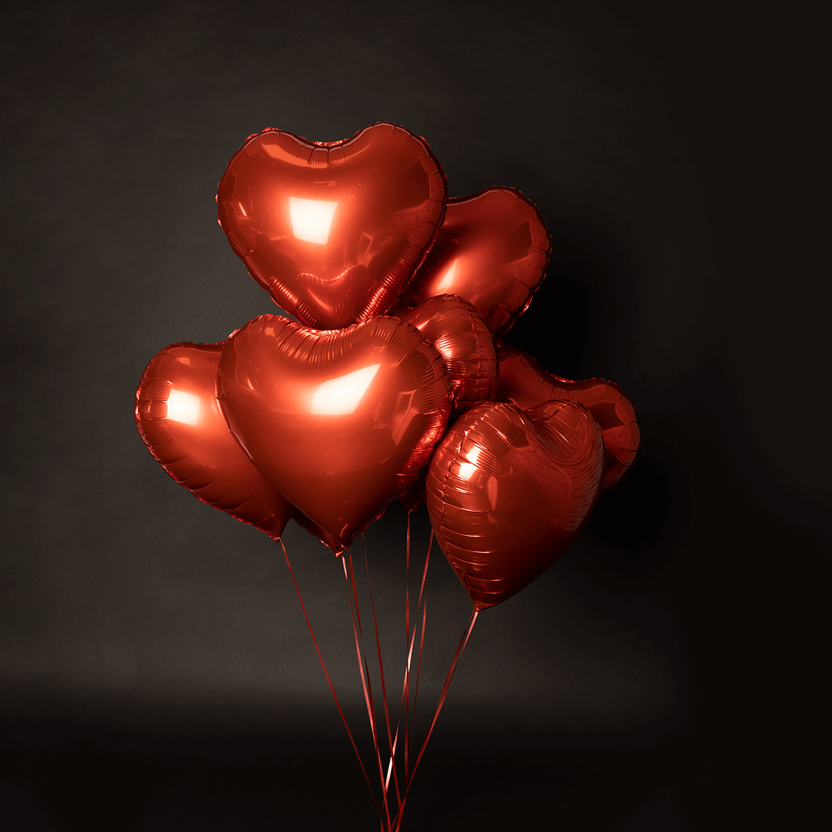 Bouquet de 10 ballons coeur rouges - Madame Veut Des Roses
