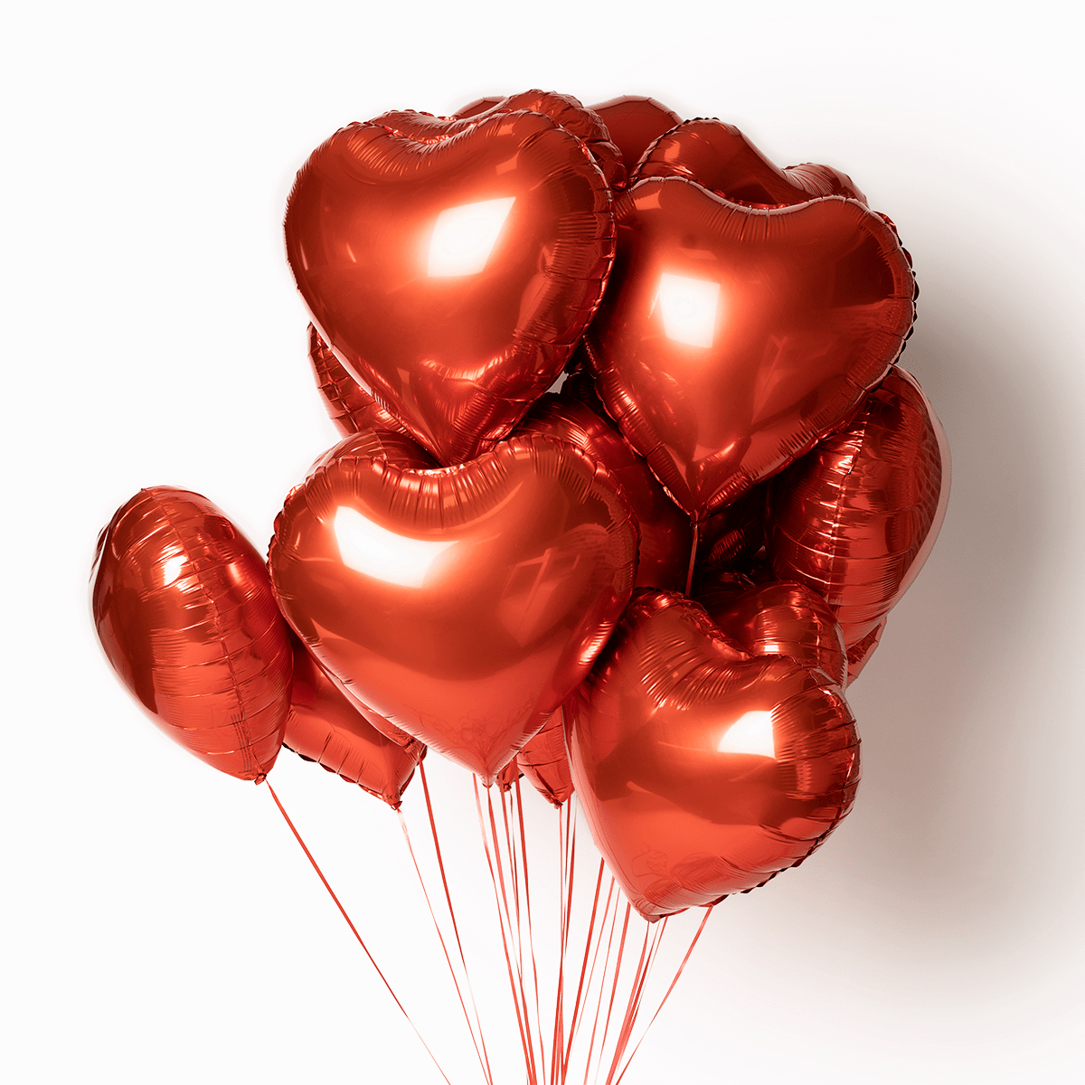 Bouquet de 20 ballons coeurs rouges - Madame Veut Des Roses