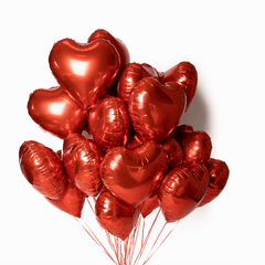 Bouquet de 30 ballons coeurs rouges - Madame Veut Des Roses