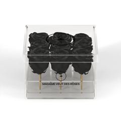 CRISTAL Carré Petit - Roses éternelles - Madame Veut Des Roses