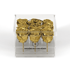 CRISTAL Carré Petit - Roses éternelles - Madame Veut Des Roses