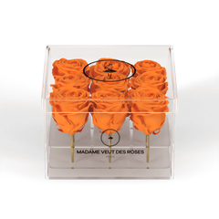 CRISTAL Carré Petit - Roses éternelles - Madame Veut Des Roses