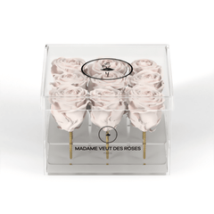 CRISTAL Carré Petit - Roses éternelles - Madame Veut Des Roses