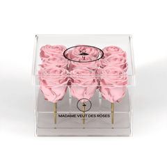 CRISTAL Carré Petit - Roses éternelles - Madame Veut Des Roses