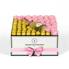 Carré Grand - Roses éternelles - Madame Veut Des Roses