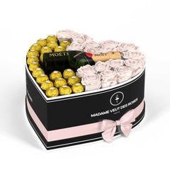 Cœur Grand - Roses éternelles - Madame Veut Des Roses