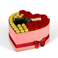 Cœur Grand - Roses éternelles - Madame Veut Des Roses